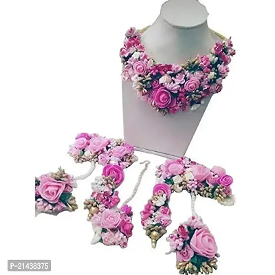 spectrumjaipur Gota Jewellery Set for Women  Girls (Pink)-thumb4