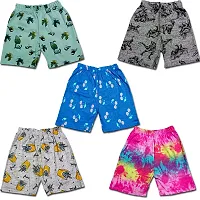 BUDS  FEATHERS THE SOFT TOUCH Assorted Prints Kids Shorts for Boys and Girls Regular and Summer Night wear-thumb1
