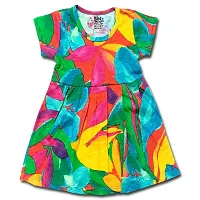 BUDS  FEATHERS THE SOFT TOUCH Girl Dress/Baby Girl Dress Frock New Born Stylish Night wear Suit Summer Casual Dresses-thumb1