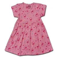 BUDS  FEATHERS THE SOFT TOUCH Girl Dress/Baby Girl Dress Frock New Born Stylish Night wear Suit Summer Casual Dresses-thumb3