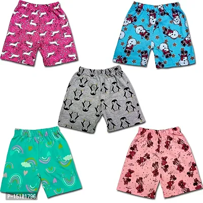 BUDS  FEATHERS THE SOFT TOUCH Assorted Prints Kids Shorts for Boys and Girls Regular and Summer Night wear-thumb3