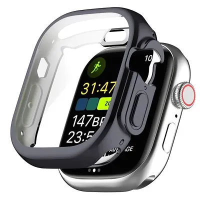 CallSmith  Apple Watch Ultra Screen Protector Case 49mm (2022), Built-in HD Clear Ultra-Thin Soft TPU Screen Protector Bumper Cover