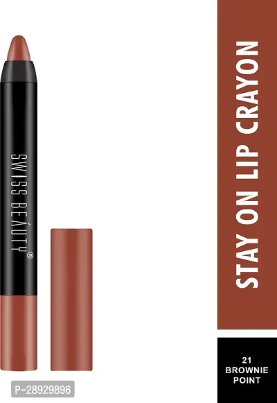 Non Transfer Matte Crayon Lipstick | Waterproof  Smudgeproof| --thumb2