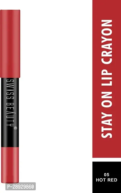 Non Transfer Matte Crayon Lipstick | Waterproof  Smudgeproof| --thumb3