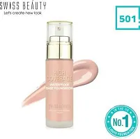 High Coverage Waterproof Foundation Sb-501-02 Foundation  (rose Bluse, 60 Ml)-thumb1