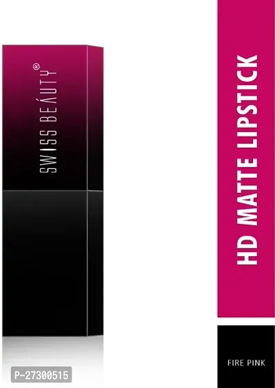 Hd Matte Lipstick (Sb-212-05) (Fire Pink)-thumb3