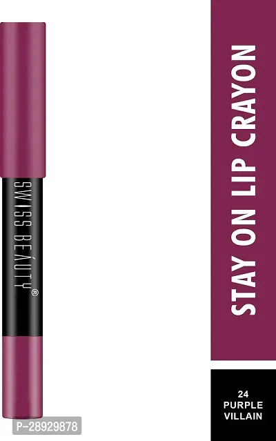 Non Transfer Matte Crayon Lipstick-thumb3