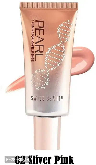 Pearl Illuminator Makeup Base Shade 02 Sliver Pink 35g (Pack of-1)