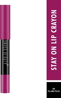 Non Transfer Matte Crayon Lipstick | Waterproof  Smudgeproof| --thumb2