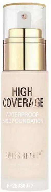 High Coverage 01 White Ivory Foundation 60gm Pack of 1-thumb0