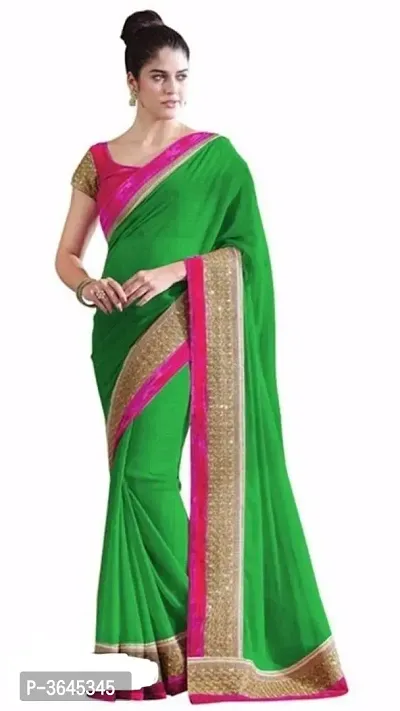 Georgette Saree With Blouse Piece-thumb0