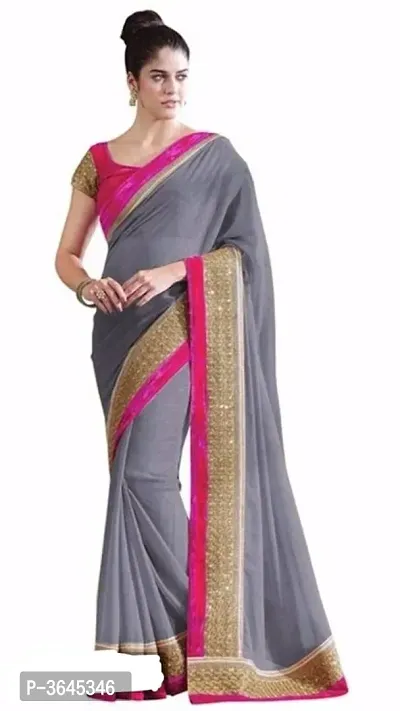 Georgette Saree With Blouse Piece