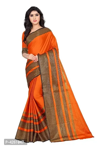 Women's Beautiful Cotton Silk Saree With Blousenbsp;