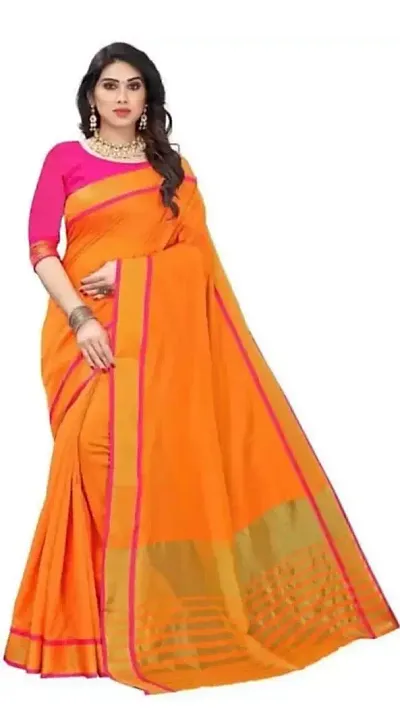 New In Chanderi Cotton Saree with Blouse piece 