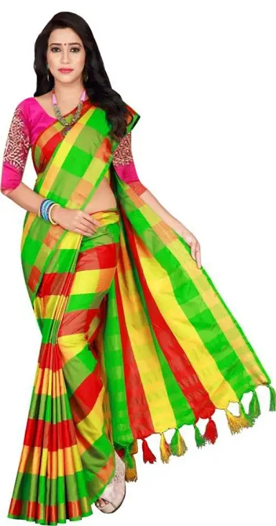 Beautiful Silk Saree with Blouse piece