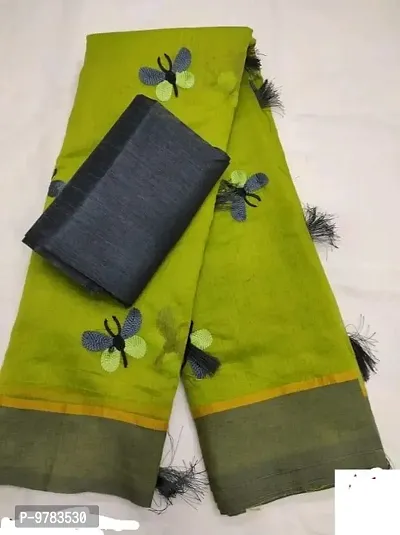 Beautiful Chanderi Cotton Saree with Blouse piece