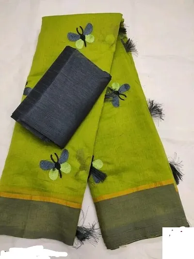 Beautiful Chanderi Saree with Blouse piece