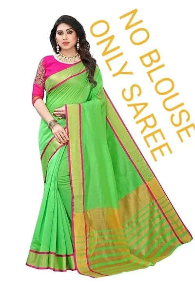 Reliable Self Pattern Saree with Blouse piece For Women