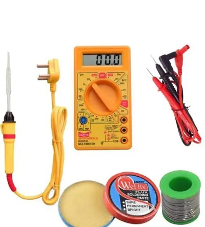 DIGITAL MULTIMETER | 25 WATT SOLDERING  IRON  |  SOLDERING  WIRE | PASTE