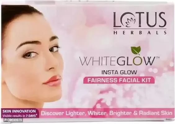 LOTUS HERBALS WHITEGLOW InstaGlow Brightening Single Facial Kit .