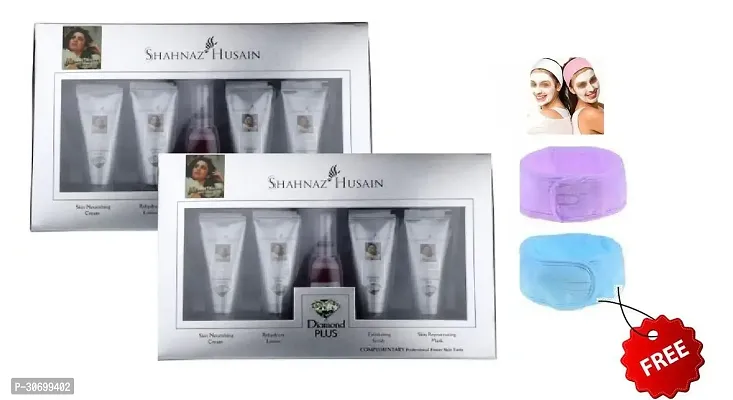 Mutlicolour Facial Band + Shahnaz Diamond Tube Facial Kit Pack Of 02.-thumb0