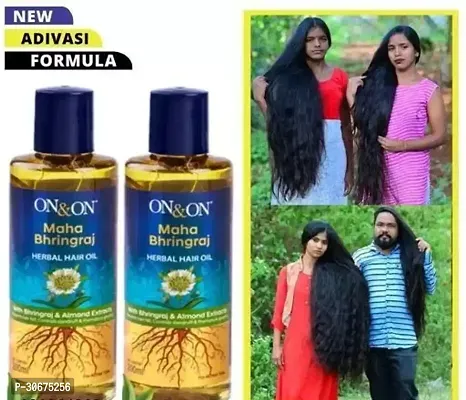 On  On Herbal Adivasi Maha Bhringraj Herbal Hair Oil For Hair Growth (Pack Of 2).-thumb0