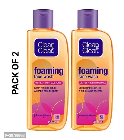 Clean  Clear Foaming Face Wash, 120ml (Pack Of 2)