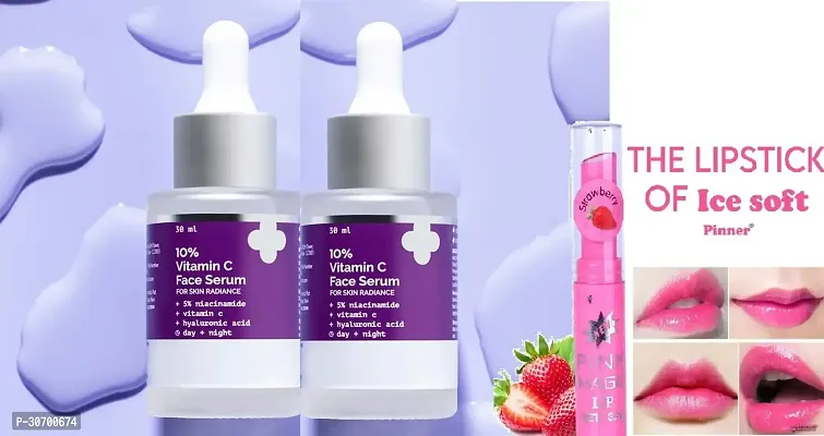 The  Derma 10% niacinamide serum 30ml_02 + magic pink lip balm.