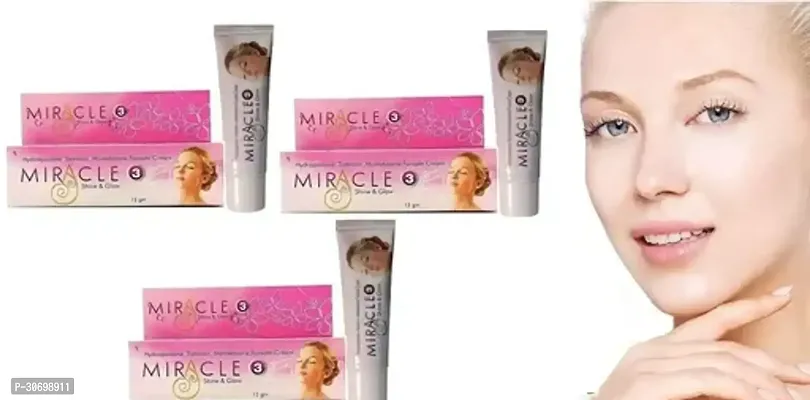 Miracle Shine and Glow Cream Each 15gm Pack Of 3-thumb0