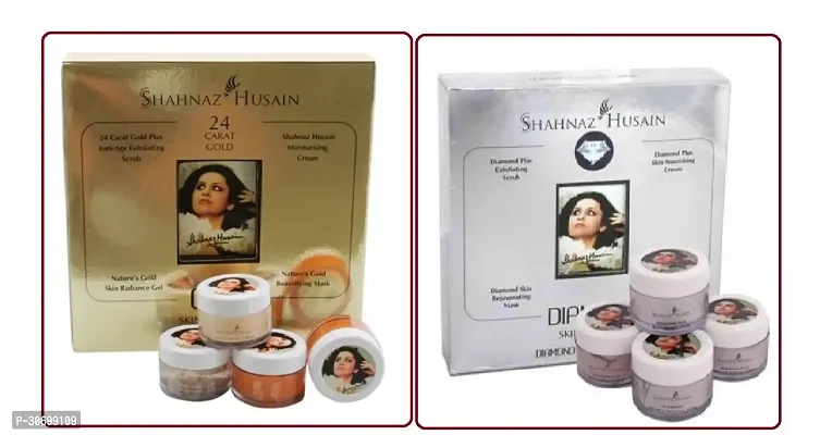 Shehnaz Mini Gold + Diamond Facial Kit Pack Of 02-thumb0