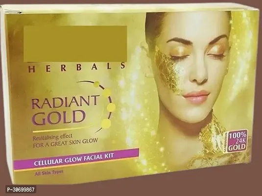 PROFESSIONAL HERBAL GOLD FACIAL KIT PACK OF 01-thumb0