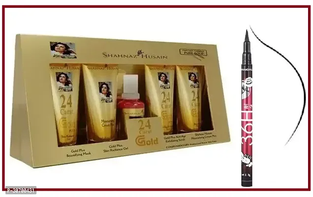 36h black eyeliner |Shahnaz Husain Gold and Diamond facial kit.