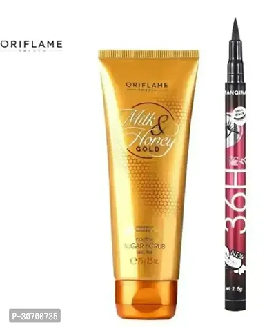 Oriflame Honey Gold Sugar Scrub 200 G + 36 H Eyeliner-thumb0