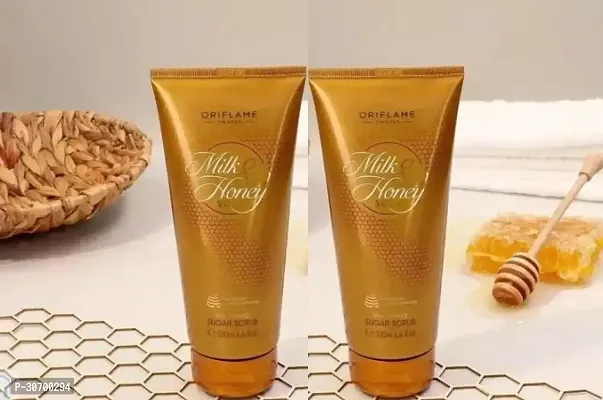 by more oriflame more milkhoney body cleansing sugar scrub 200ml pack of 02.