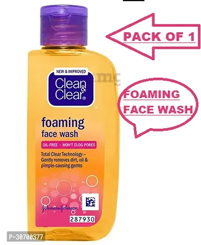 Clean  Clear Foaming Face Wash 150ML PACK OF 1-thumb0