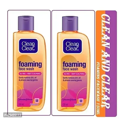 Unisex  Clean Clear Foaming Face Wash 150 ml Pack Of-2.-thumb0