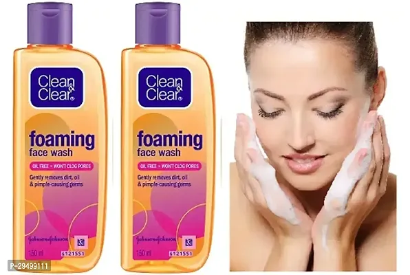 Buy Now Clean Clear Foaming Face Wash For Oily Skin, 150ml (pack of 02)