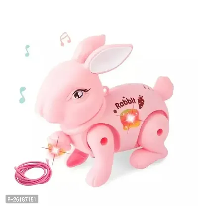 Cute Pink Rabbit Plastic Toy For Kids
