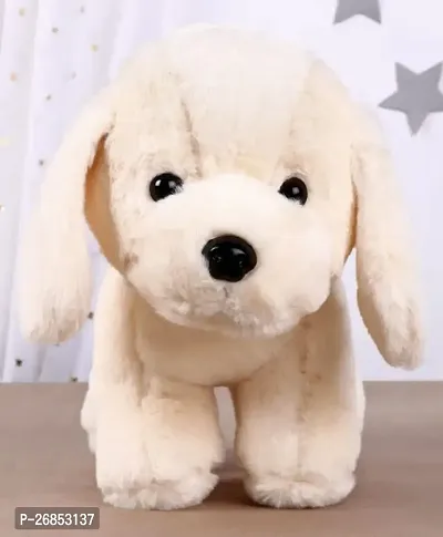 Cute brown dog soft toy