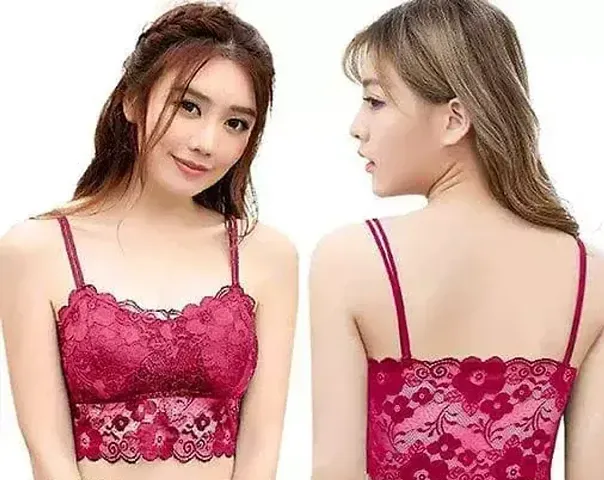 Stylish Net Solid Bras For Women