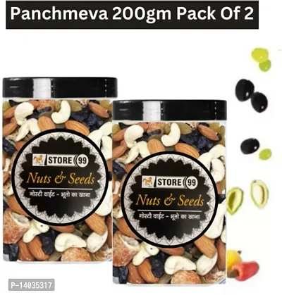 Panchmeva Dry Fruits For Puja Prasad Superfood Protein Mix 200gm pack Of 2