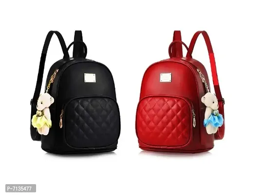 Backpack for Girls With Keychain for Girls (set of 2)-thumb0