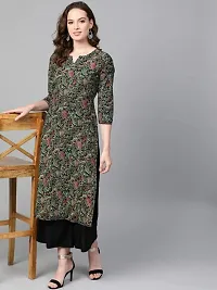 Black Colour Printed  Kurta-thumb3