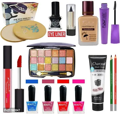 F-Zone nbsp;Professional Makeup Kit Set Of 14 For Women/Girlsb Sh13 ()-thumb0