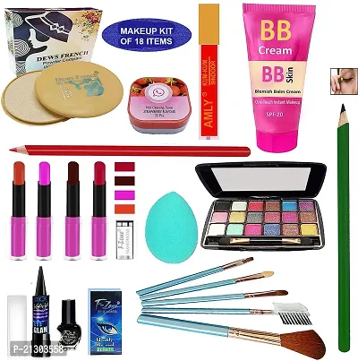 F-Zone All New Bridal Makeup Kit Of 19 Makeup Items 02092092 (Pack Of 19)