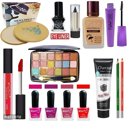 F-Zone nbsp;Professional Makeup Kit Set Of 14 For Women/Girls 19Feb64 (Pack Of 14)