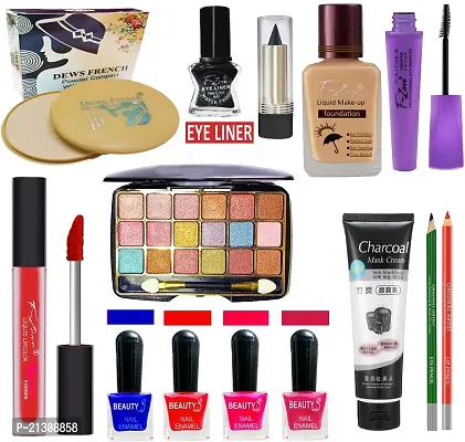 F-Zone nbsp;Professional Makeup Kit Set Of 14 For Women/Girls 19Feb109 (Pack Of 14)