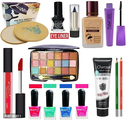 F-Zone nbsp;Professional Makeup Kit Set Of 14 For Women/Girls 19Feb35 (Pack Of 14)