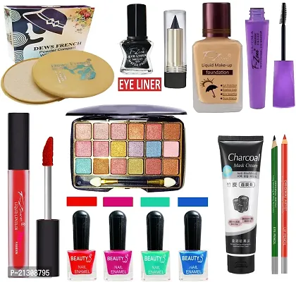 F-Zone nbsp;Professional Makeup Kit Set Of 14 For Women/Girls 19Feb31 (Pack Of 14)