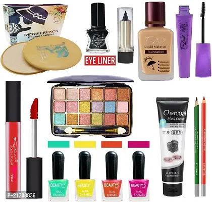 F-Zone nbsp;Professional Makeup Kit Set Of 14 For Women/Girlsb Sh02 ()-thumb0